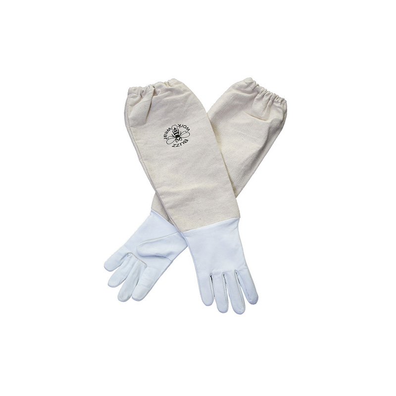 Buzz Work Wear White Leather Soft Hide Gloves